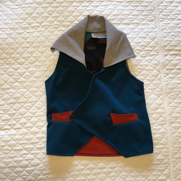 One-of-a-kind multi color vest by Summer Romero - Picture 1 of 8